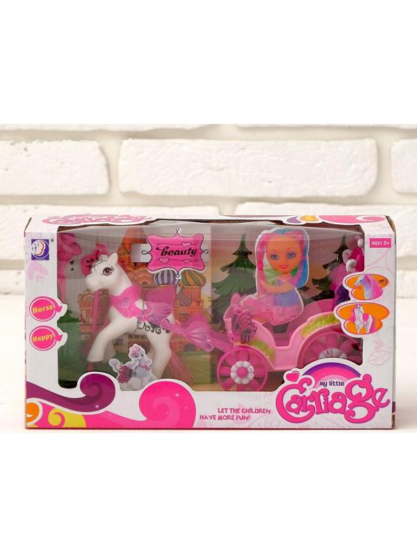 Карета для кукол «Сказочная» с пони