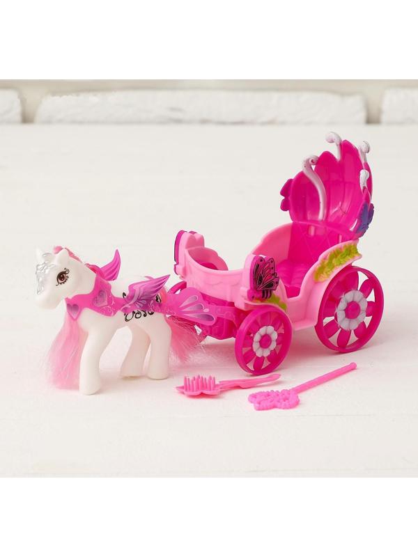 Карета для кукол «Сказочная» с пони