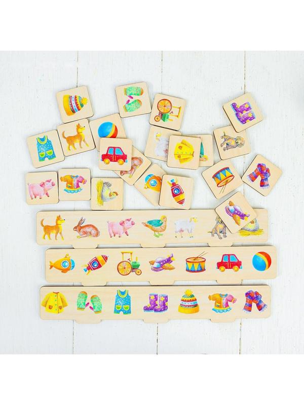 Развивающая игра «Сортер: животные, игрушки, одежда»