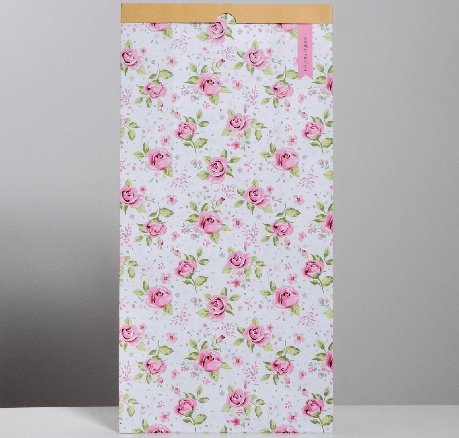 Пакет крафтовый «Милый дом», 32 х 64 х 16 см