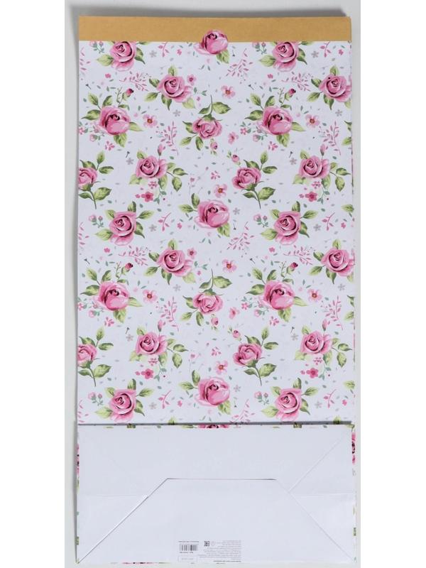 Пакет крафтовый «Милый дом», 32 х 64 х 16 см