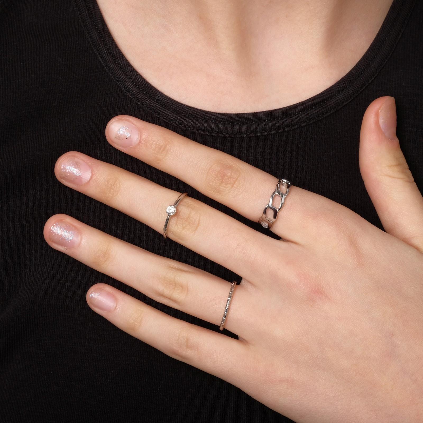 Пусеты с кольцами 