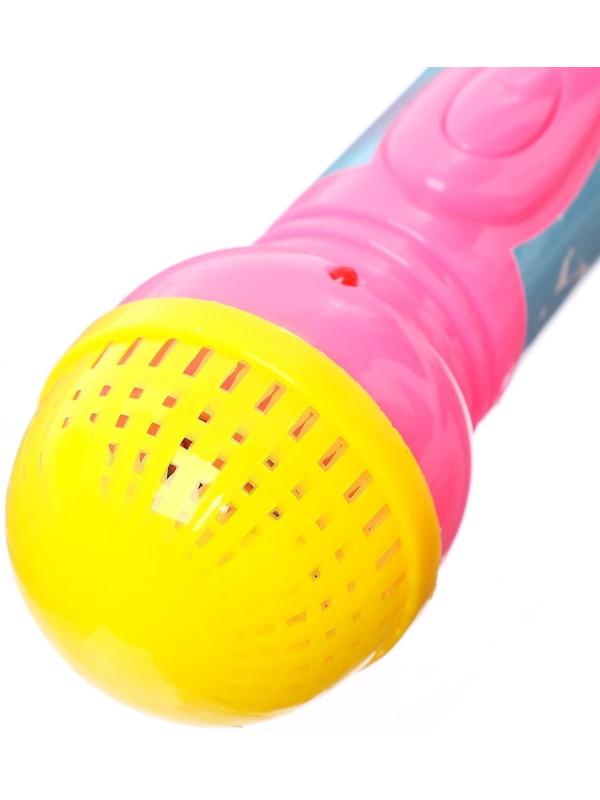 Микрофон музыкальный «Давай петь», свет, звук, работает от батареек