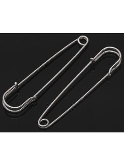 Булавка 8*1,5 см (набор 2шт), СМ-208, цвет серебра