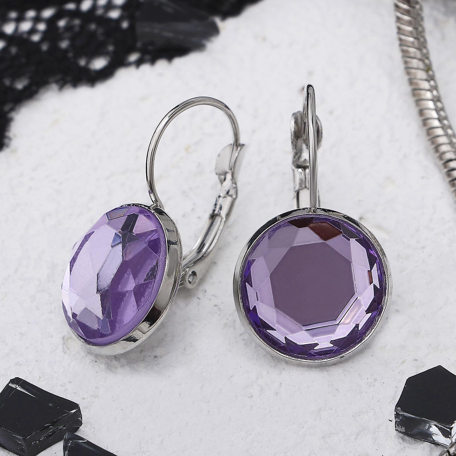 Серьги со стразами 