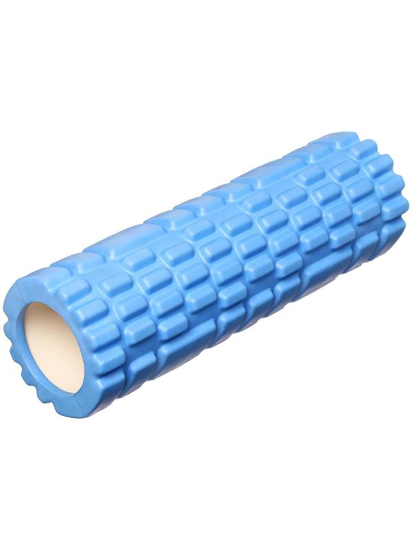 Роллер для йоги, массажный, 30 х 10 см, цвет синий