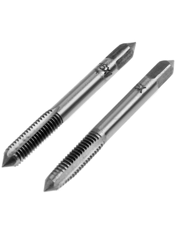 Метчики метрические ручные ТУНДРА, М6 х 1 мм, комплект из 2 шт.