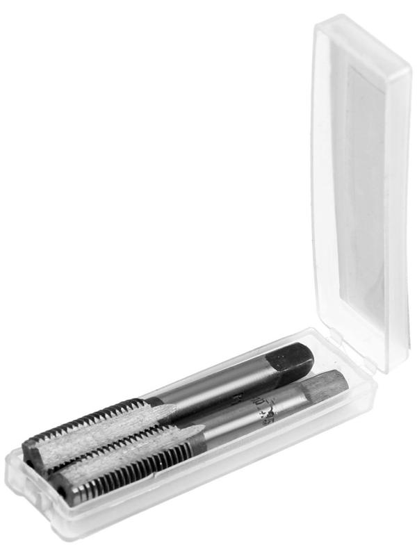 Метчики метрические ручные ТУНДРА, М10 х 1.25 мм, комплект из 2 шт.