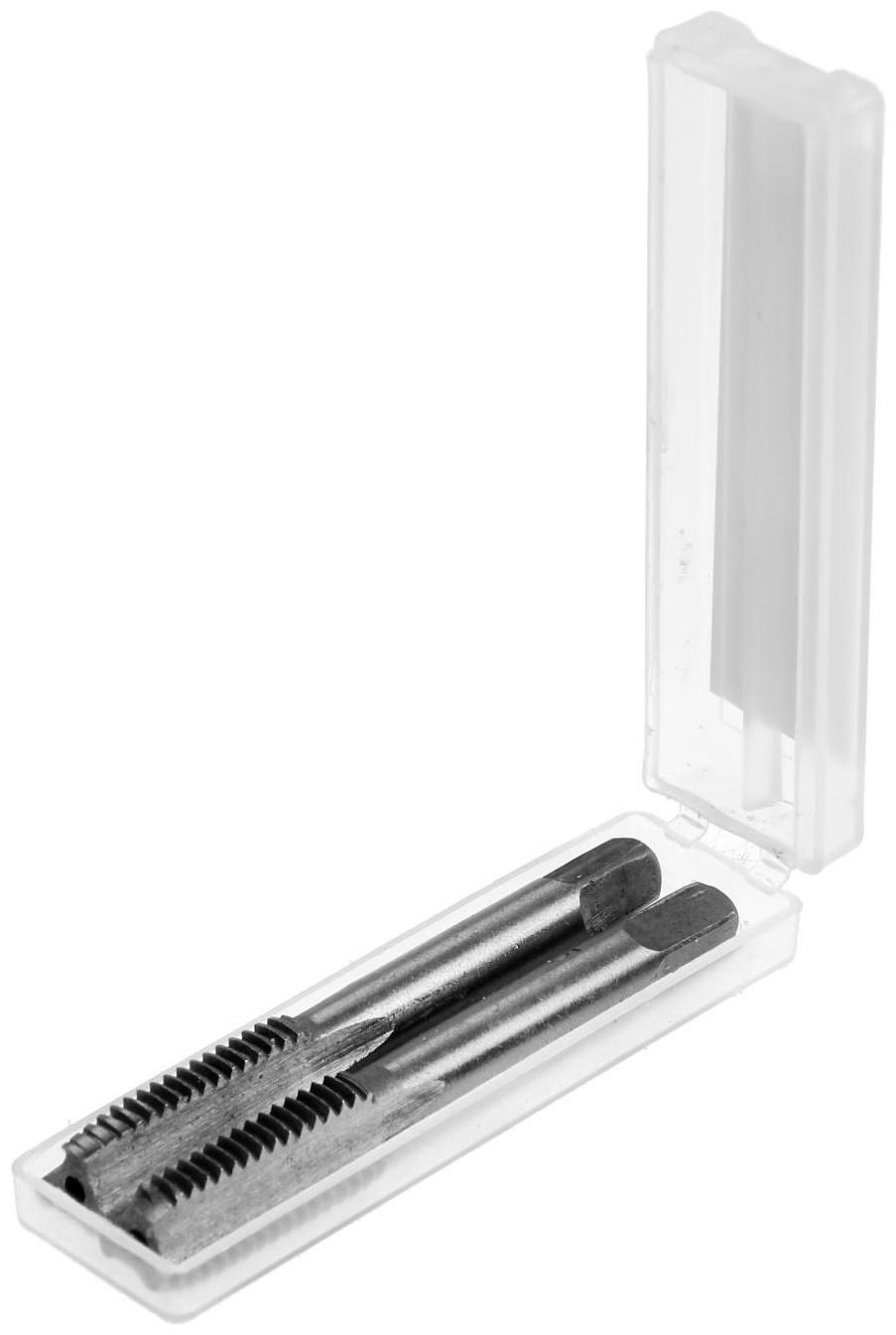 Метчики метрические ручные ТУНДРА, М10 х 1.5 мм, комплект из 2 шт.