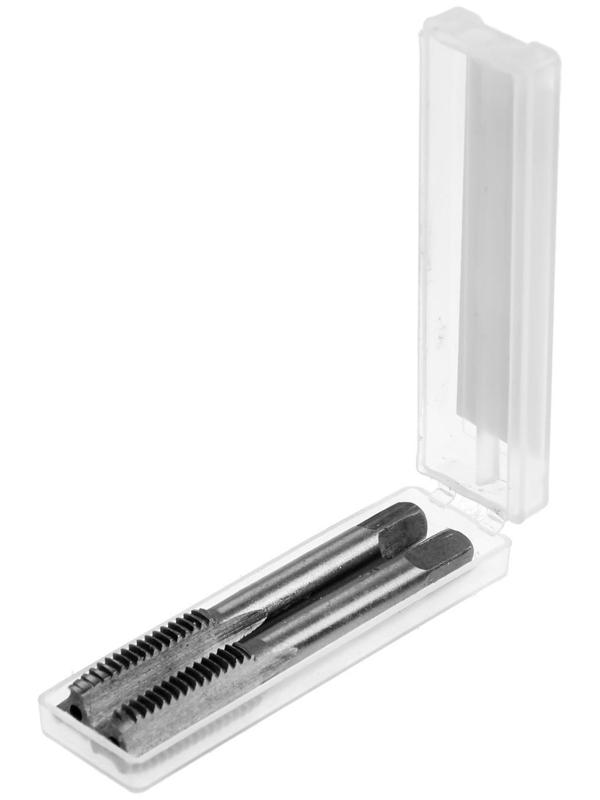 Метчики метрические ручные ТУНДРА, М10 х 1.5 мм, комплект из 2 шт.