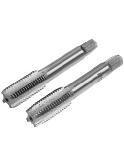 Метчики метрические ручные ТУНДРА, М12 х 1.5 мм, комплект из 2 шт.