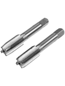 Метчики метрические ручные ТУНДРА, М14 х 1.5 мм, комплект из 2 шт.