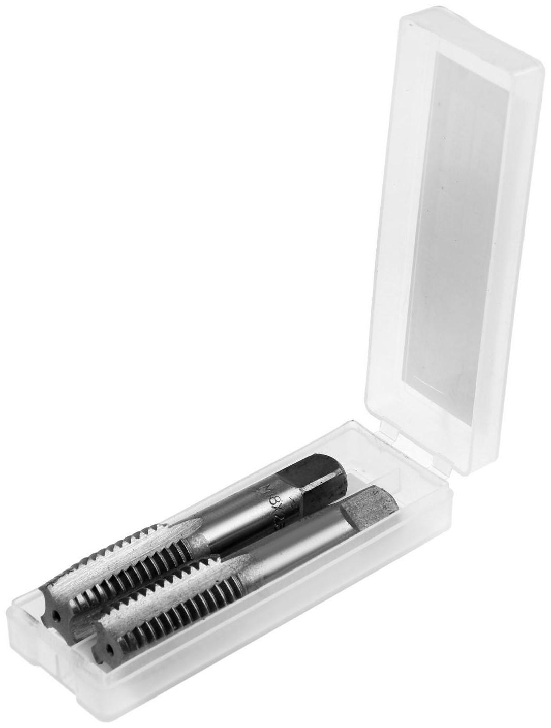 Метчики метрические ручные ТУНДРА, М18 х 2.5 мм, комплект из 2 шт.