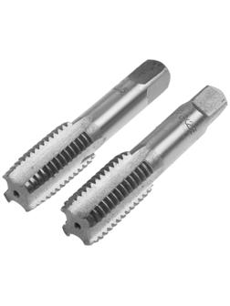 Метчики метрические ручные ТУНДРА, М18 х 2.5 мм, комплект из 2 шт.