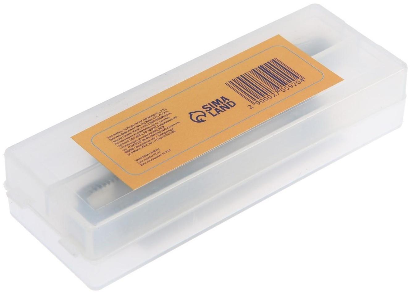 Метчики метрические ручные ТУНДРА, М20 х 1.5 мм, комплект из 2 шт.