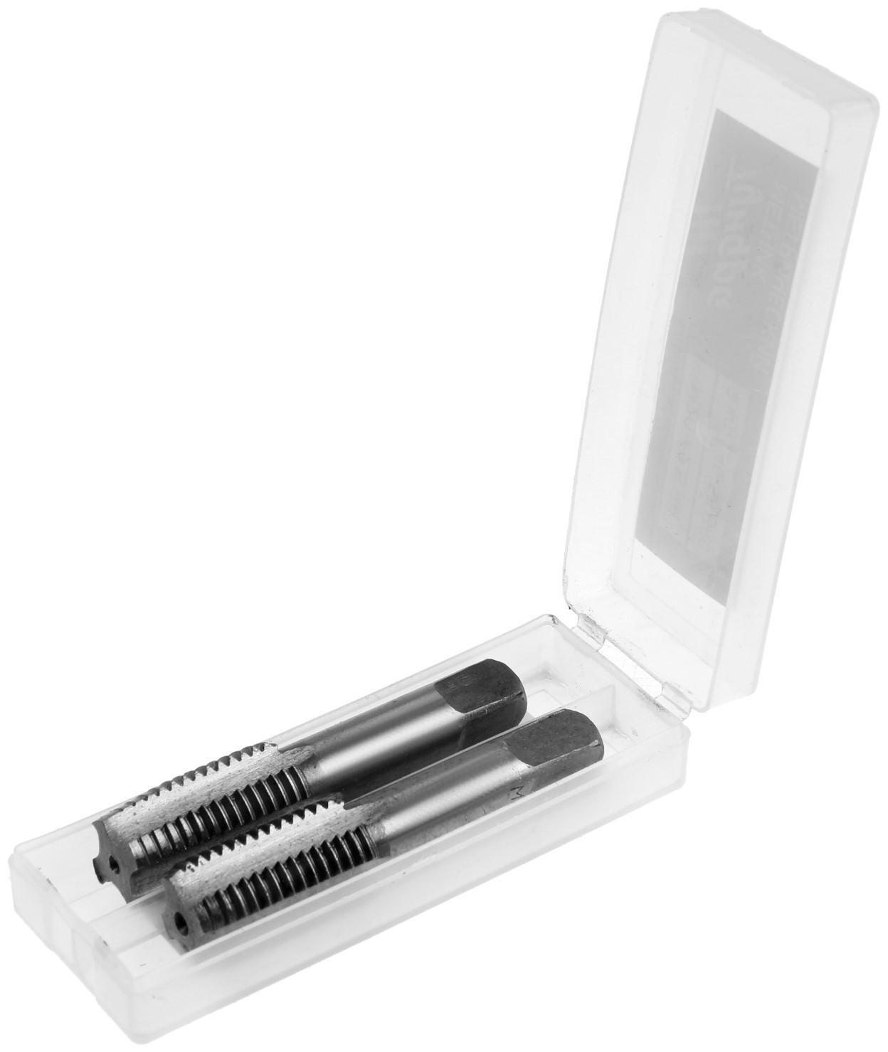 Метчики метрические ручные ТУНДРА, М20 х 2.5 мм, комплект из 2 шт.