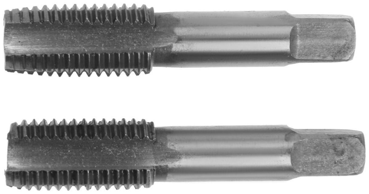 Метчики метрические ручные ТУНДРА, М20 х 2.5 мм, комплект из 2 шт.