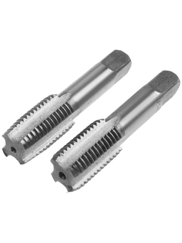 Метчики метрические ручные ТУНДРА, М20 х 2.5 мм, комплект из 2 шт.