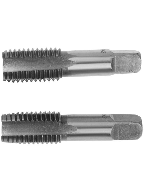 Метчики метрические ручные ТУНДРА, М24 х 3 мм, комплект из 2 шт.