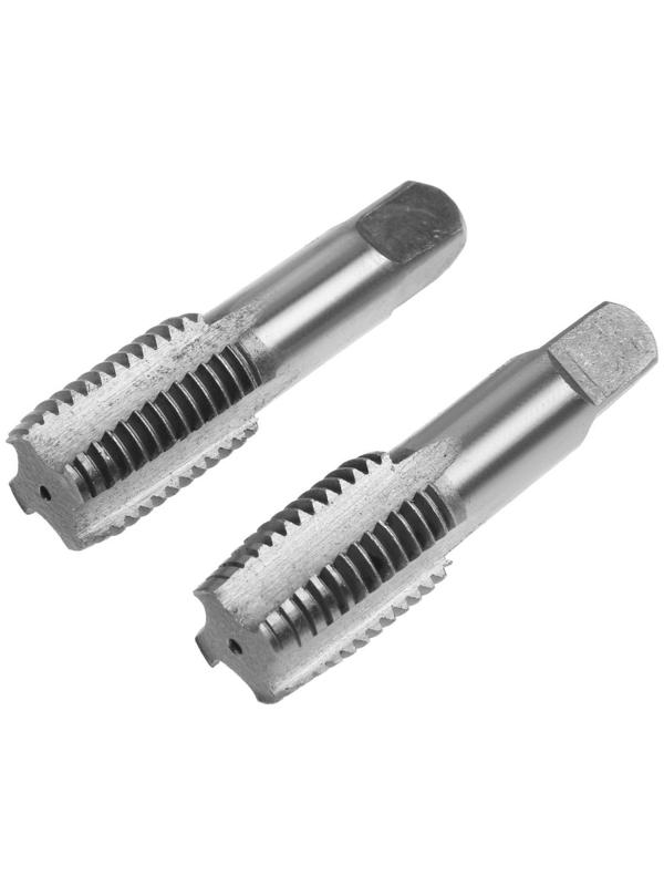 Метчики метрические ручные ТУНДРА, М24 х 3 мм, комплект из 2 шт.