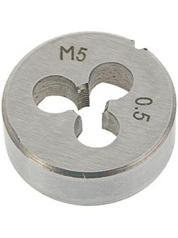 Плашка метрическая ТУНДРА, М5 х 0.5 мм