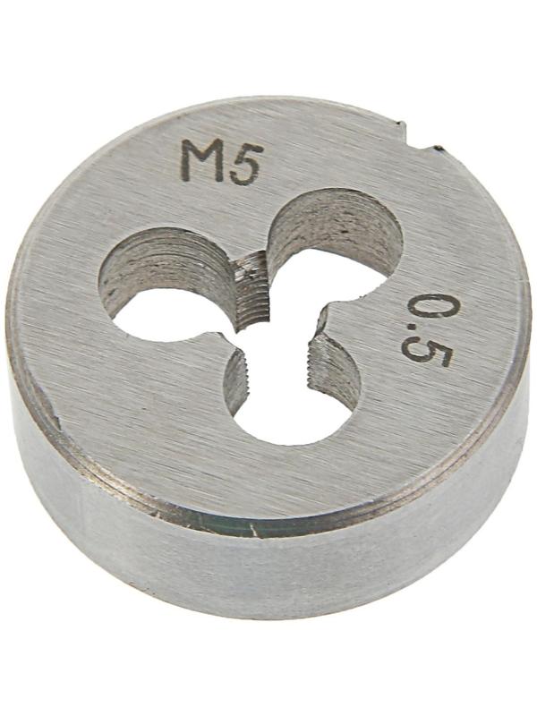 Плашка метрическая ТУНДРА, М5 х 0.5 мм