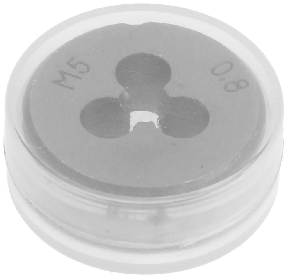 Плашка метрическая ТУНДРА, М5 х 0.8 мм