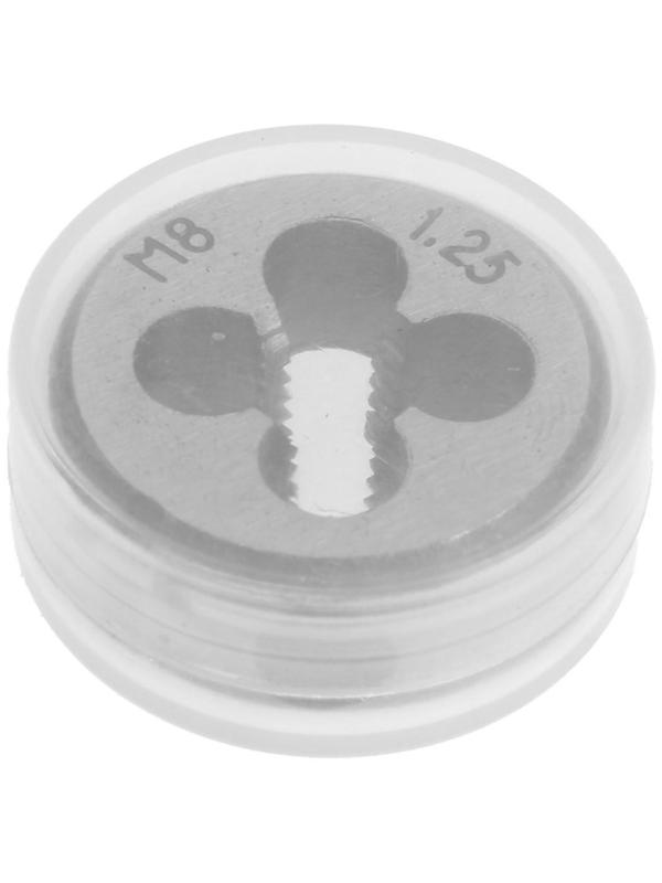 Плашка метрическая ТУНДРА, М8 х 1.25 мм