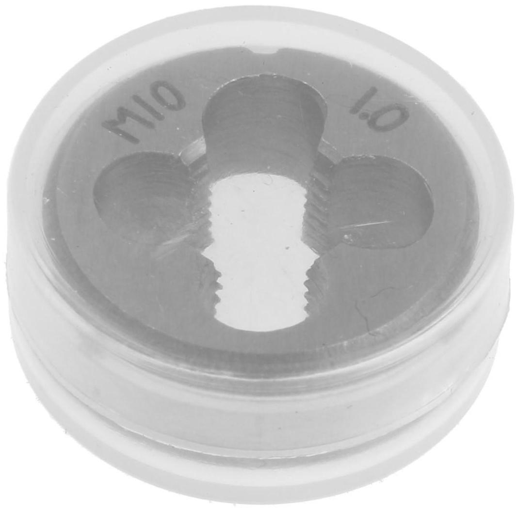 Плашка метрическая ТУНДРА, М10 х 1 мм