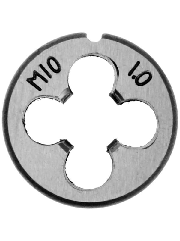 Плашка метрическая ТУНДРА, М10 х 1 мм