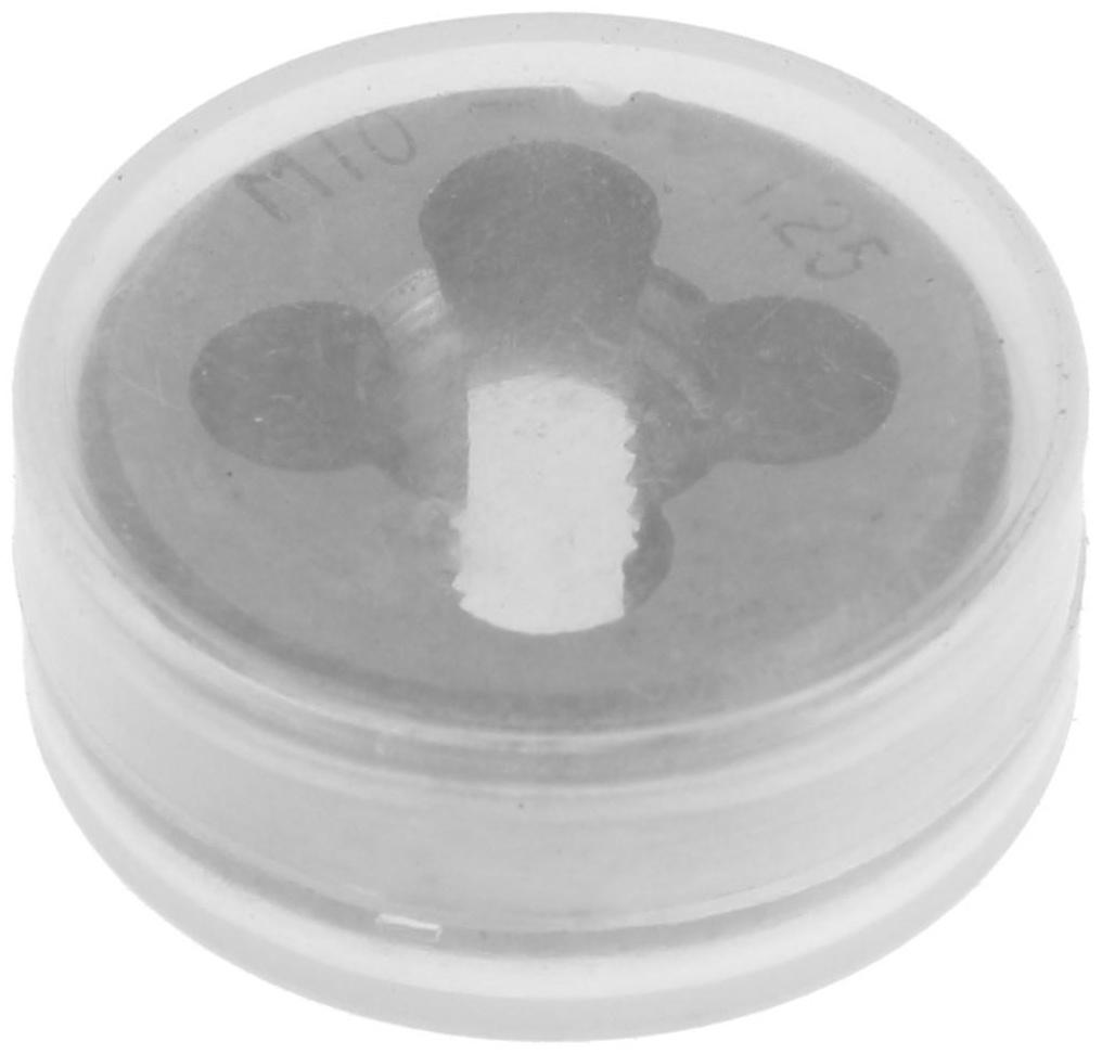 Плашка метрическая ТУНДРА, М10 х 1.25 мм