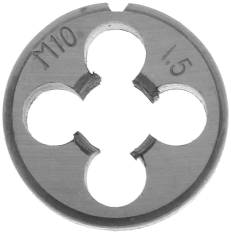 Плашка метрическая ТУНДРА, М10 х 1.5 мм