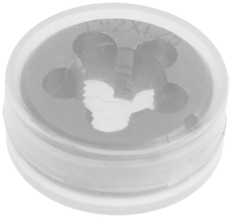 Плашка метрическая ТУНДРА, М12 х 1.25 мм