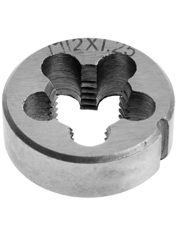 Плашка метрическая ТУНДРА, М12 х 1.25 мм