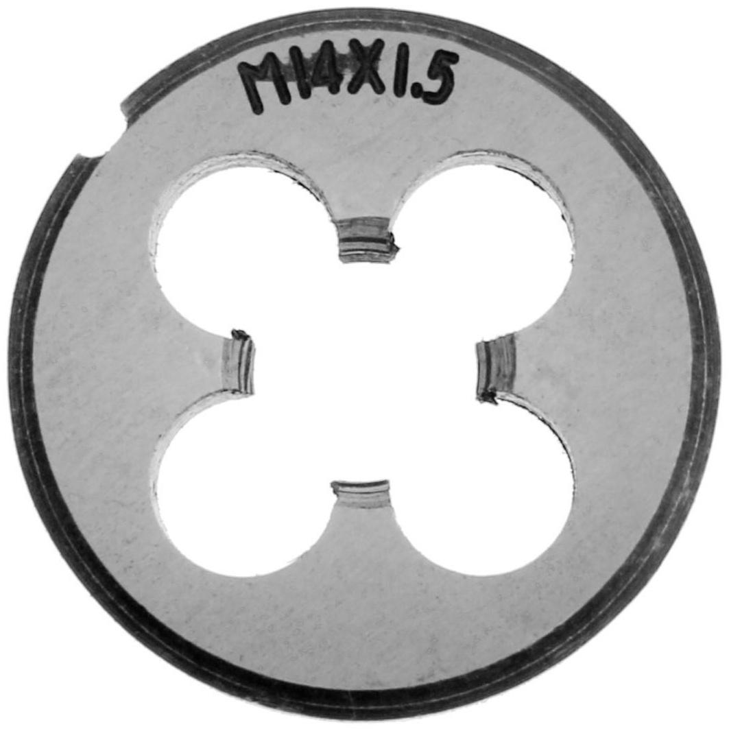 Плашка метрическая ТУНДРА, М14 х 1.5 мм