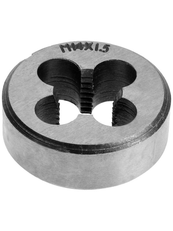 Плашка метрическая ТУНДРА, М14 х 1.5 мм