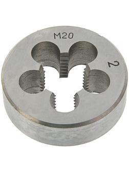Плашка метрическая ТУНДРА, М20 х 2 мм