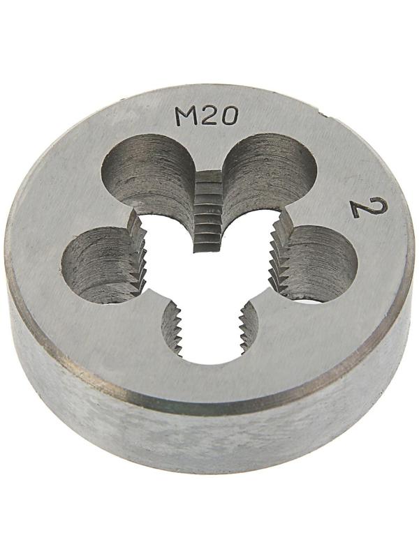 Плашка метрическая ТУНДРА, М20 х 2 мм