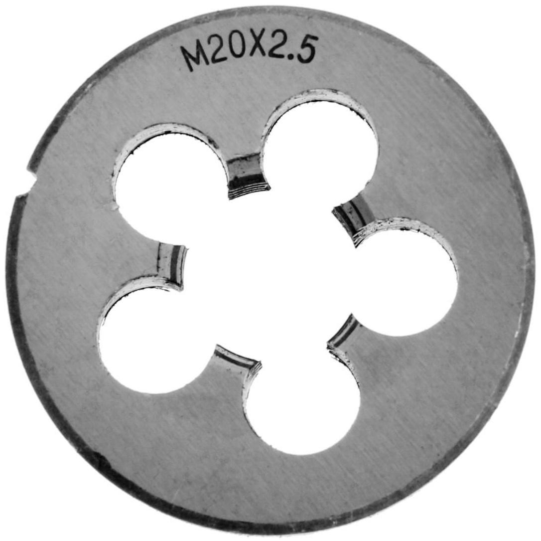 Плашка метрическая ТУНДРА, М20 х 2.5 мм