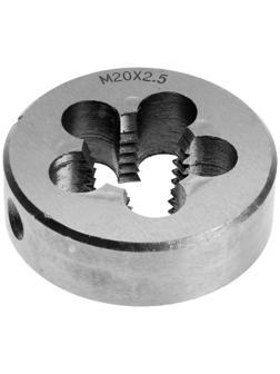 Плашка метрическая ТУНДРА, М20 х 2.5 мм