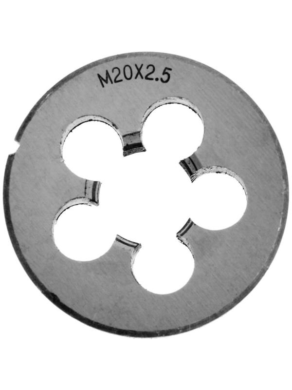 Плашка метрическая ТУНДРА, М20 х 2.5 мм