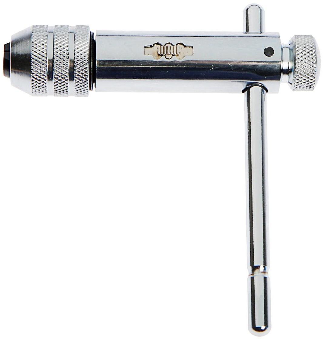 Вороток-трещотка для метчиков ТУНДРА, Т-образный, хромированный, М5 - М12