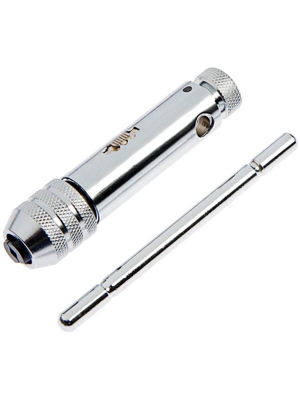 Вороток-трещотка для метчиков ТУНДРА, Т-образный, хромированный, М5 - М12