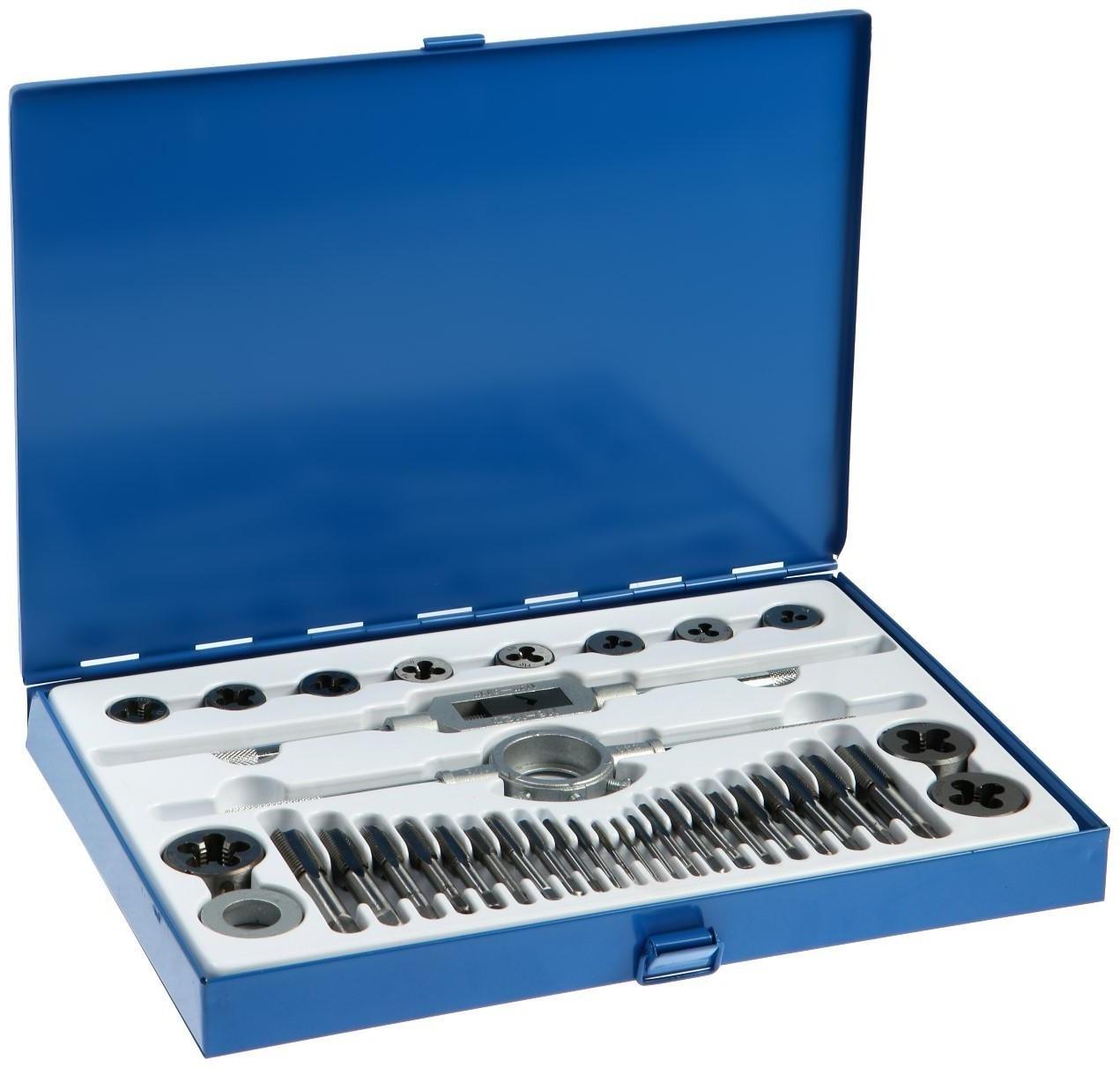 Набор метчиков и плашек ТУНДРА, М3 - М16, 36 предметов