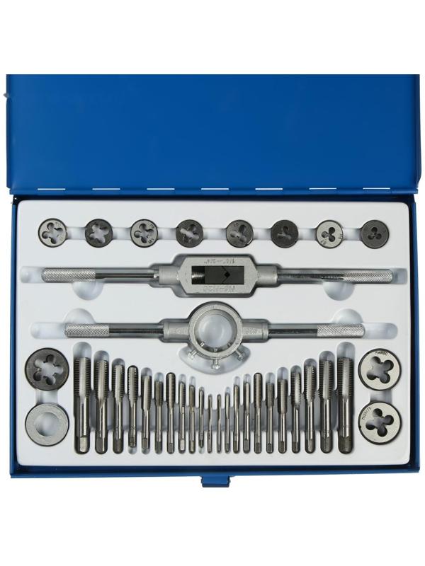 Набор метчиков и плашек ТУНДРА, М3 - М16, 36 предметов