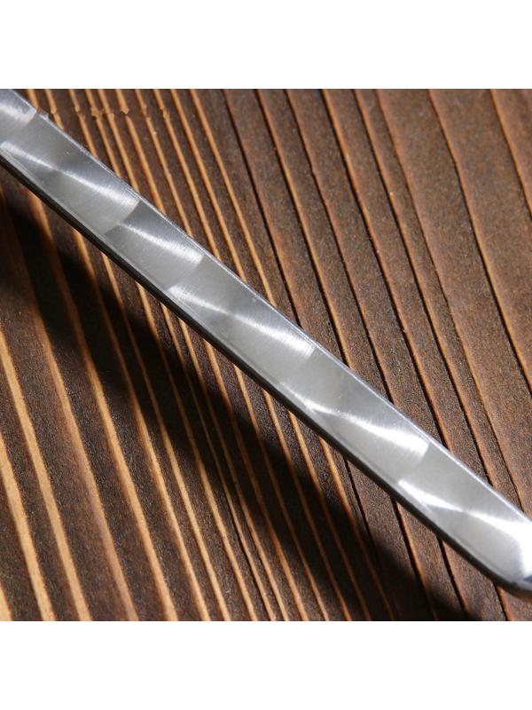 Шампур узбекский 62см, деревянная ручка, (рабочая часть 40см), с узором