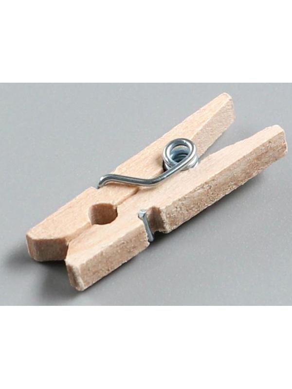 Прищепки деревянные Доляна, 2,5 см, 24 шт