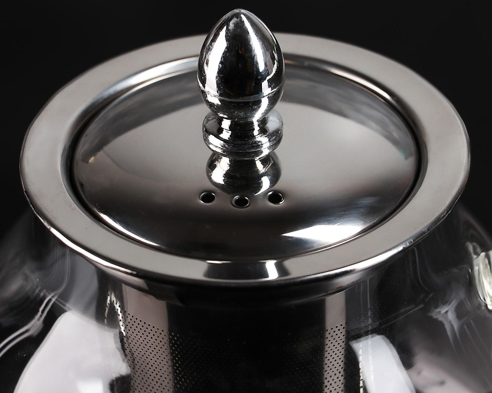 Чайник стеклянный заварочный с металлическим ситом «Жак», 700 мл