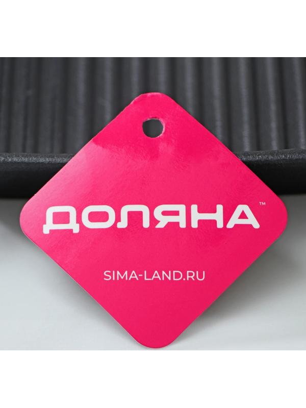 Сковорода-гриль чугунная «Квадрат. Гриль», 19×19×3 см, чугунная ручка, цвет чёрный