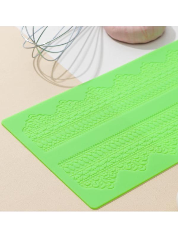 Силиконовый коврик для айсинга Доляна «Кружево», 38,7×16,5 см, цвет МИКС